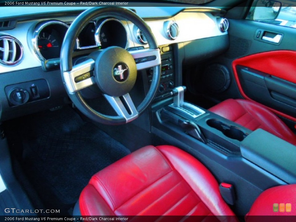 Red/Dark Charcoal Interior Prime Interior for the 2006 Ford Mustang V6 Premium Coupe #73487903