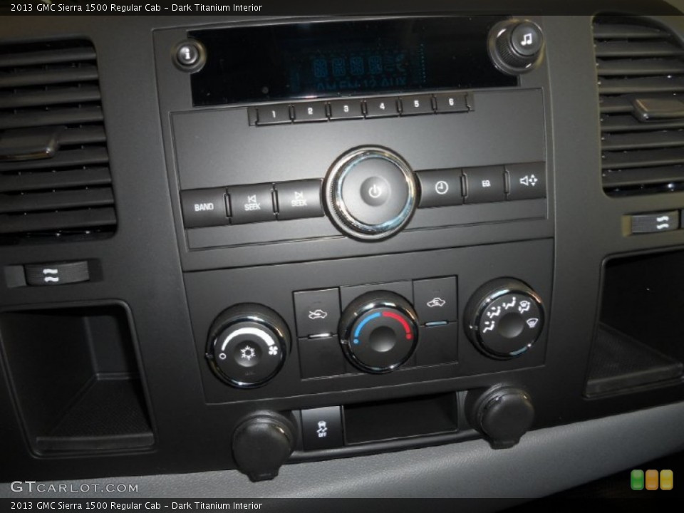 Dark Titanium Interior Controls for the 2013 GMC Sierra 1500 Regular Cab #73488188