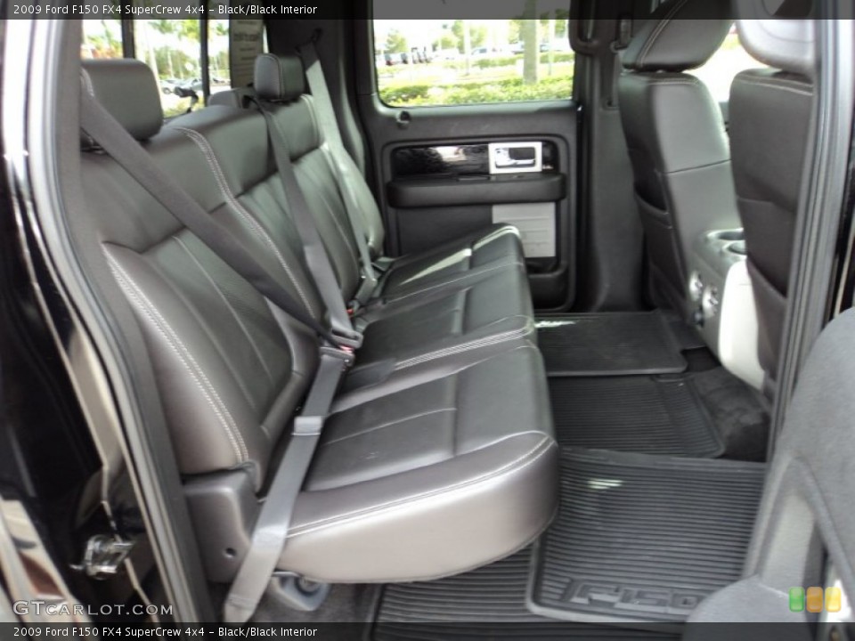 Black/Black Interior Rear Seat for the 2009 Ford F150 FX4 SuperCrew 4x4 #73489337
