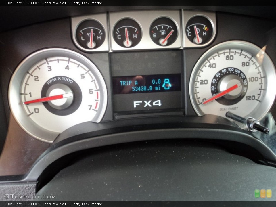 Black/Black Interior Gauges for the 2009 Ford F150 FX4 SuperCrew 4x4 #73489634