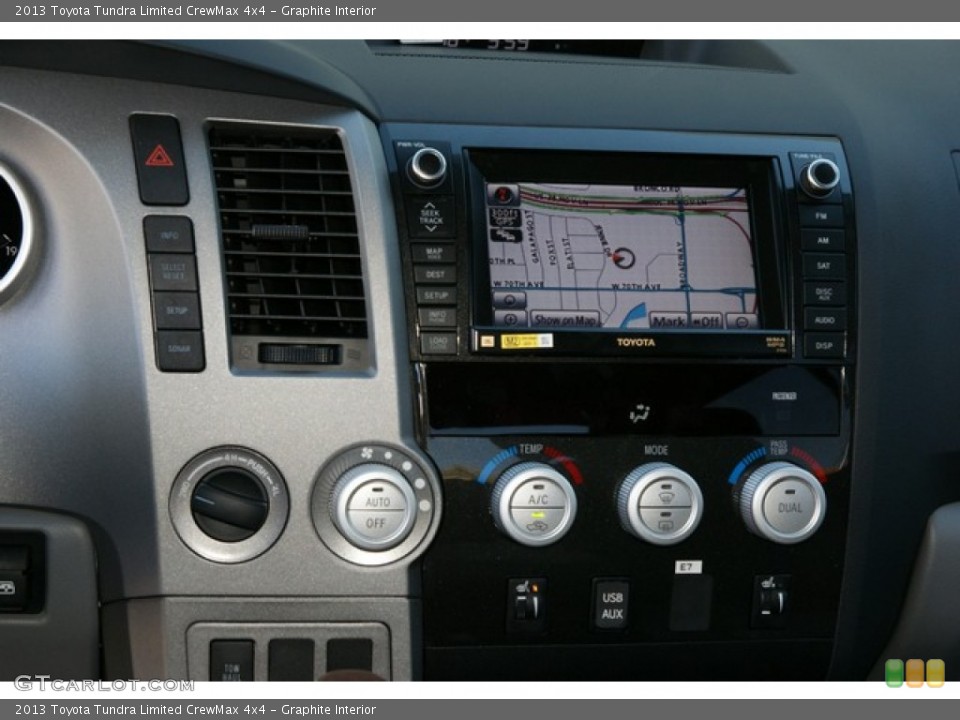 Graphite Interior Controls for the 2013 Toyota Tundra Limited CrewMax 4x4 #73490702