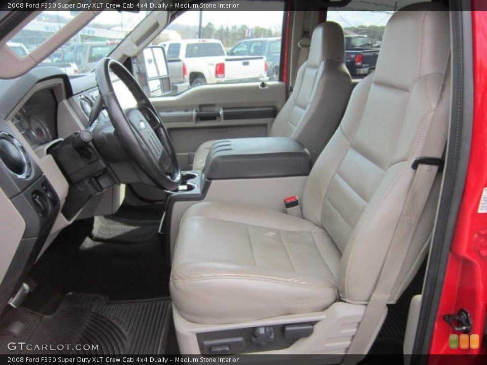 Medium Stone Interior Front Seat for the 2008 Ford F350 Super Duty XLT Crew Cab 4x4 Dually #73490723