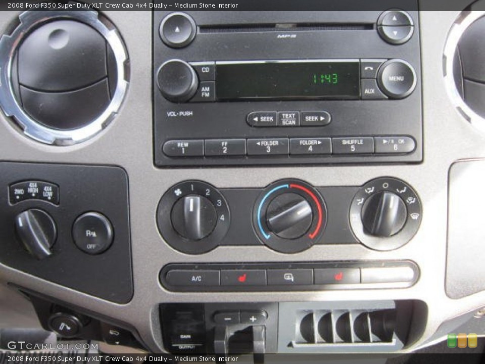 Medium Stone Interior Controls for the 2008 Ford F350 Super Duty XLT Crew Cab 4x4 Dually #73490768