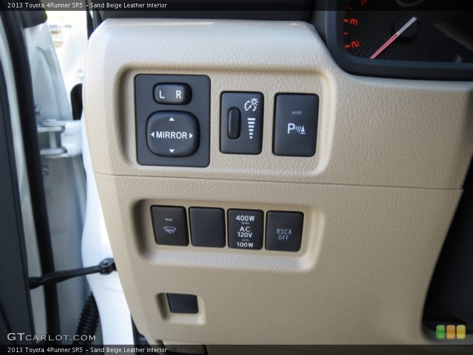 Sand Beige Leather Interior Controls for the 2013 Toyota 4Runner SR5 #73490892