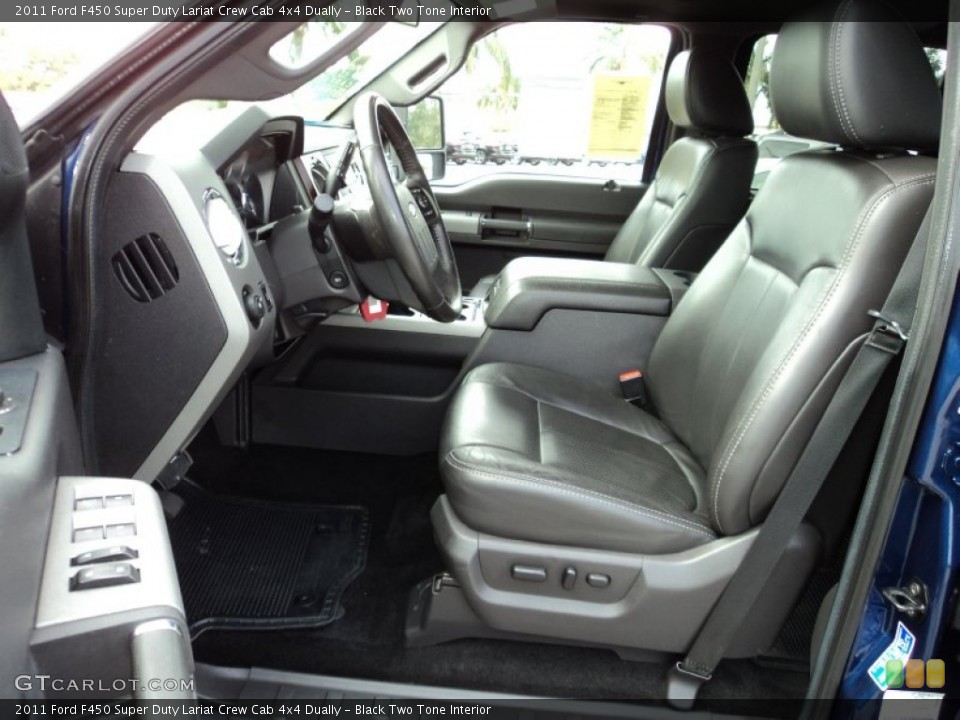 Black Two Tone Interior Front Seat for the 2011 Ford F450 Super Duty Lariat Crew Cab 4x4 Dually #73491074