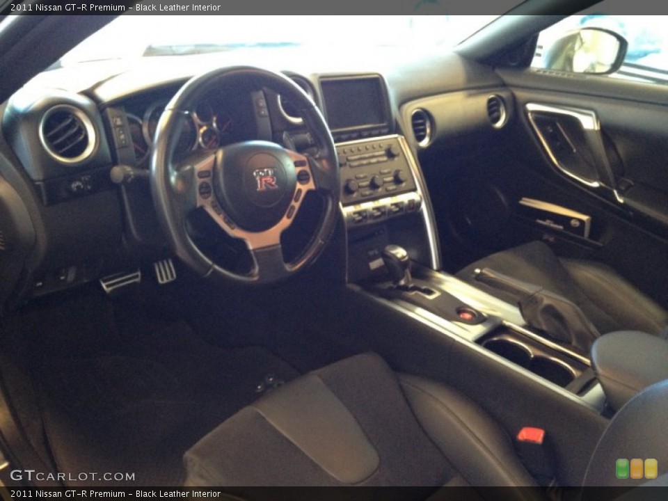 Black Leather Interior Prime Interior for the 2011 Nissan GT-R Premium #73493932