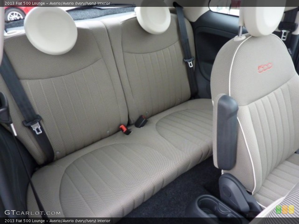 Avorio/Avorio (Ivory/Ivory) Interior Rear Seat for the 2013 Fiat 500 Lounge #73495000