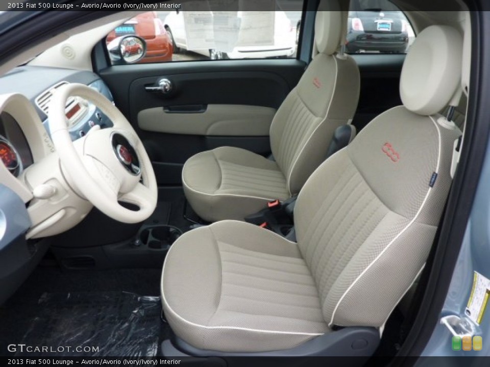 Avorio/Avorio (Ivory/Ivory) 2013 Fiat 500 Interiors