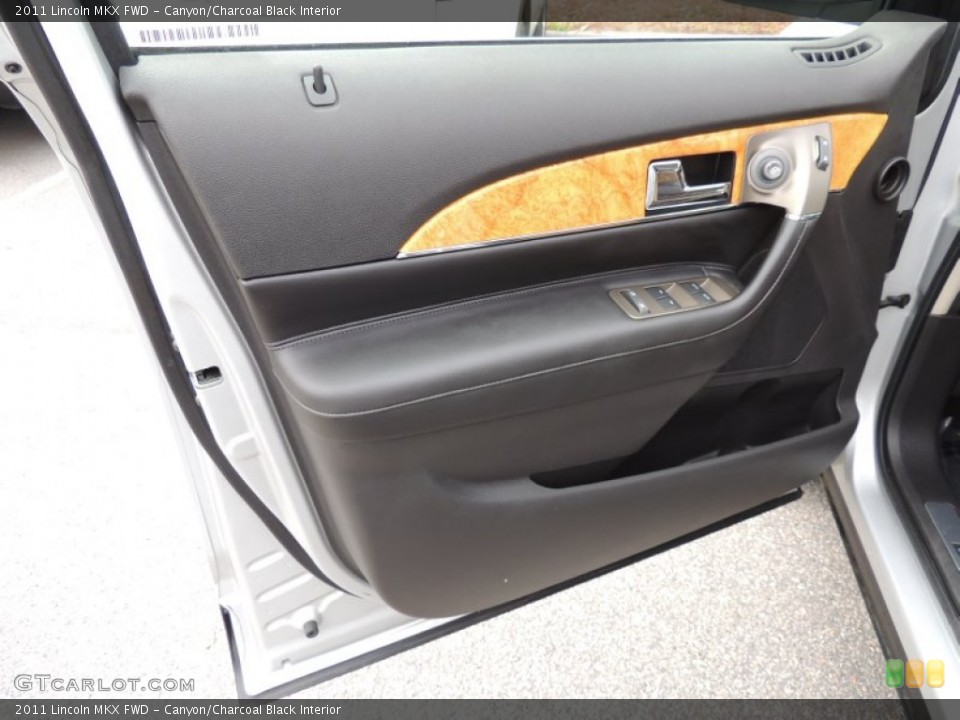 Canyon/Charcoal Black Interior Door Panel for the 2011 Lincoln MKX FWD #73495481