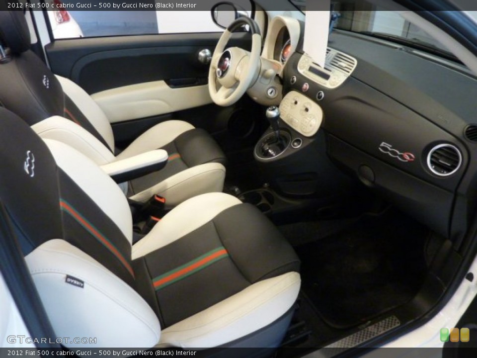 500 by Gucci Nero (Black) Interior Photo for the 2012 Fiat 500 c cabrio Gucci #73500776