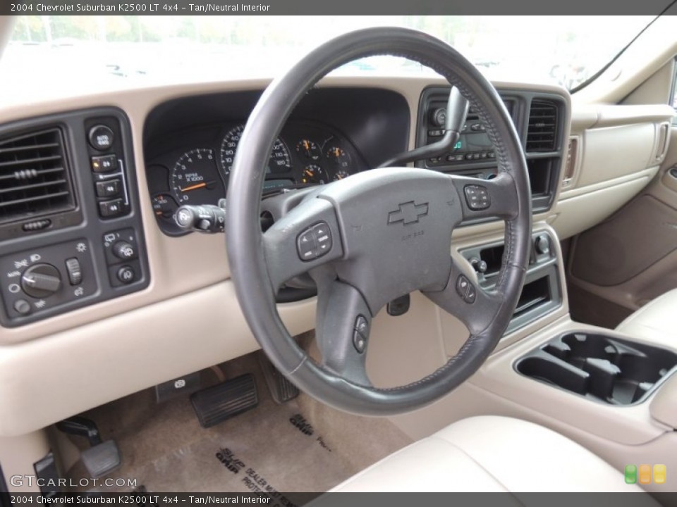 Tan/Neutral Interior Dashboard for the 2004 Chevrolet Suburban K2500 LT 4x4 #73502721