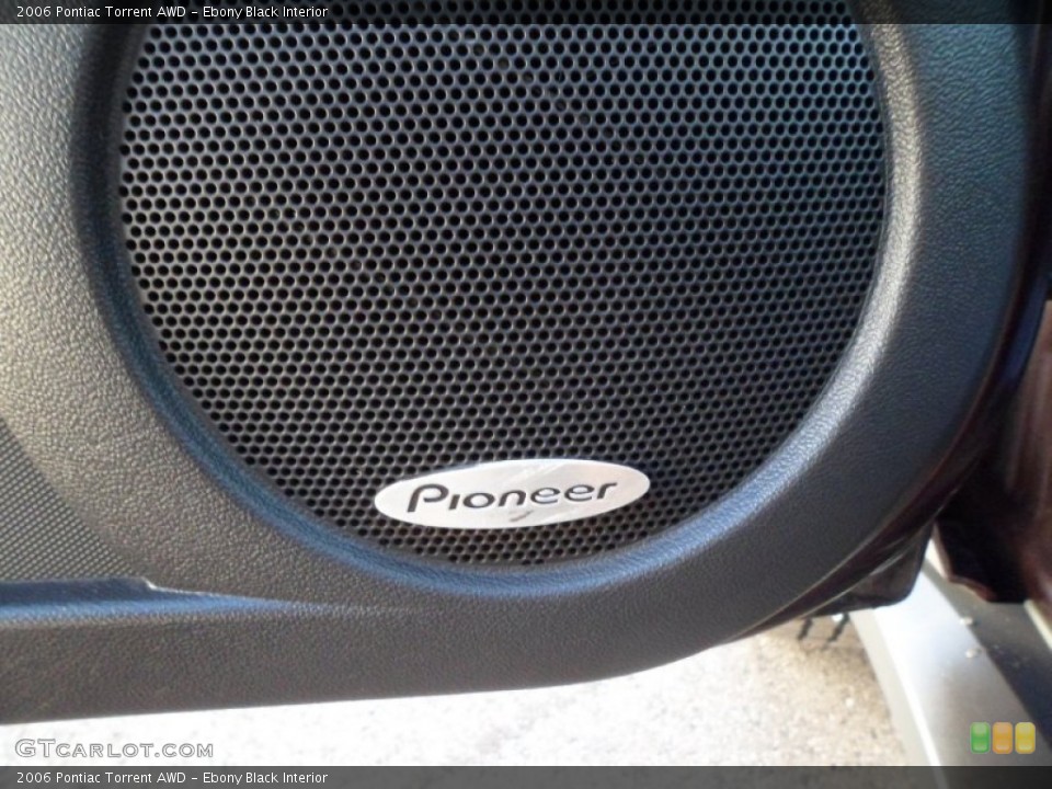 Ebony Black Interior Audio System for the 2006 Pontiac Torrent AWD #73503032