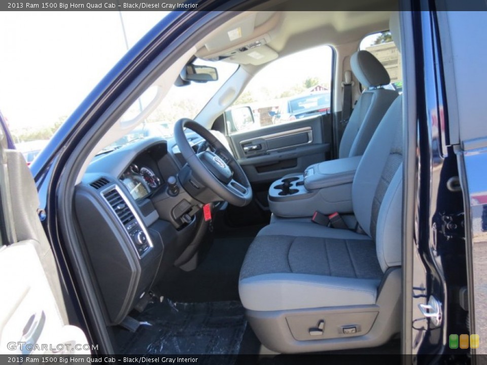 Black/Diesel Gray Interior Photo for the 2013 Ram 1500 Big Horn Quad Cab #73503296