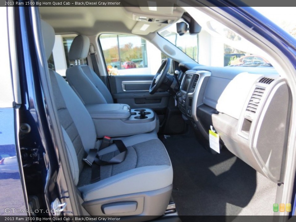 Black/Diesel Gray Interior Photo for the 2013 Ram 1500 Big Horn Quad Cab #73503379