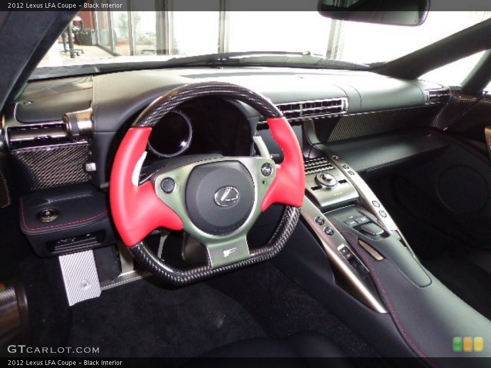 Black Interior Dashboard for the 2012 Lexus LFA Coupe #73505724