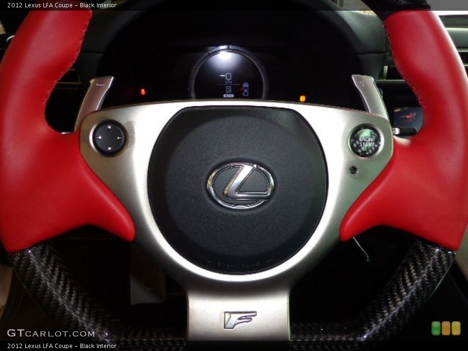 Black Interior Steering Wheel for the 2012 Lexus LFA Coupe #73505780