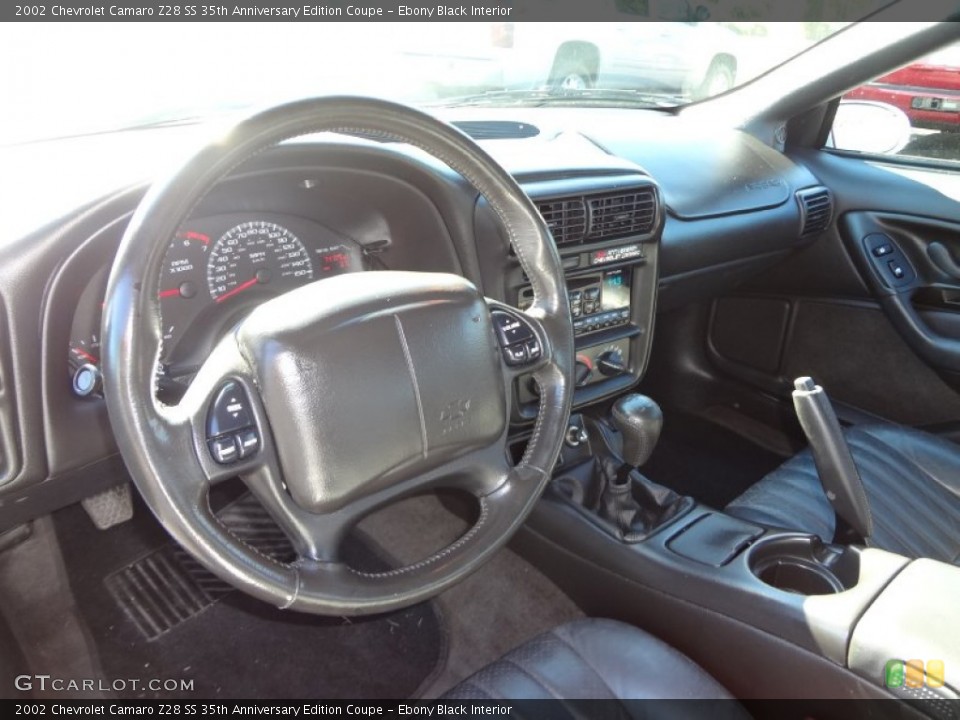 Ebony Black Interior Dashboard for the 2002 Chevrolet Camaro Z28 SS 35th Anniversary Edition Coupe #73505973