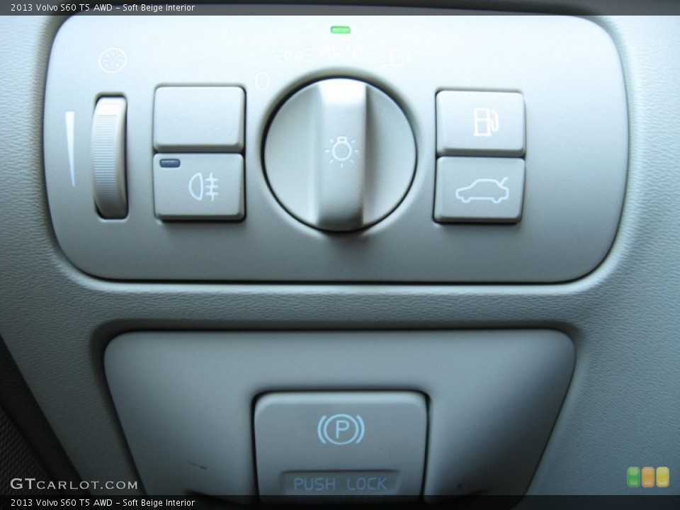 Soft Beige Interior Controls for the 2013 Volvo S60 T5 AWD #73509028