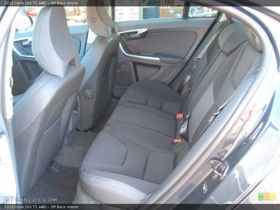 Off Black Interior Rear Seat for the 2013 Volvo S60 T5 AWD #73513020