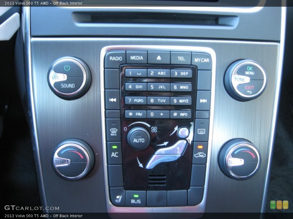 Off Black Interior Controls for the 2013 Volvo S60 T5 AWD #73513215