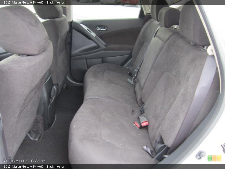 Black Interior Rear Seat for the 2013 Nissan Murano SV AWD #73515861