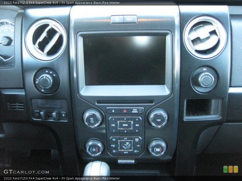 FX Sport Appearance Black/Red Interior Controls for the 2013 Ford F150 FX4 SuperCrew 4x4 #73518090