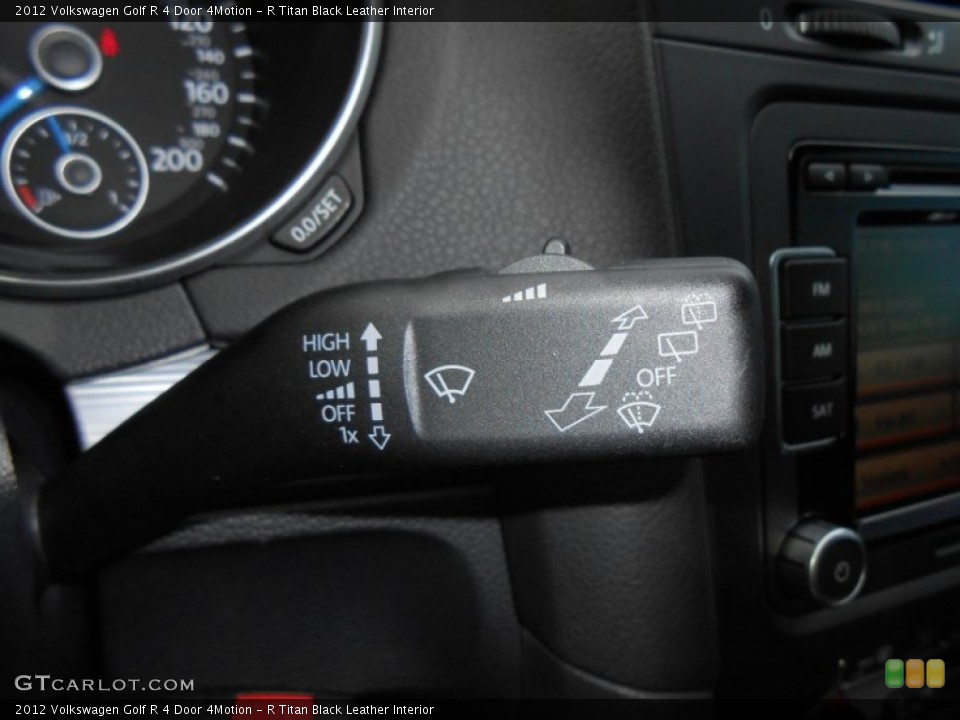 R Titan Black Leather Interior Controls for the 2012 Volkswagen Golf R 4 Door 4Motion #73519893