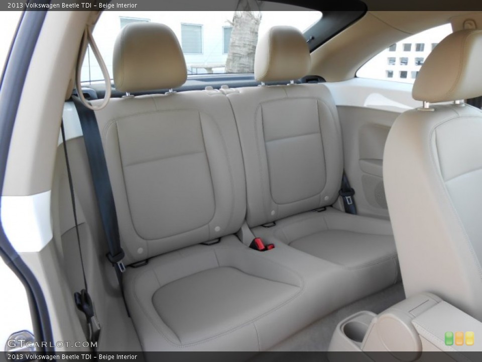 Beige Interior Rear Seat for the 2013 Volkswagen Beetle TDI #73520289