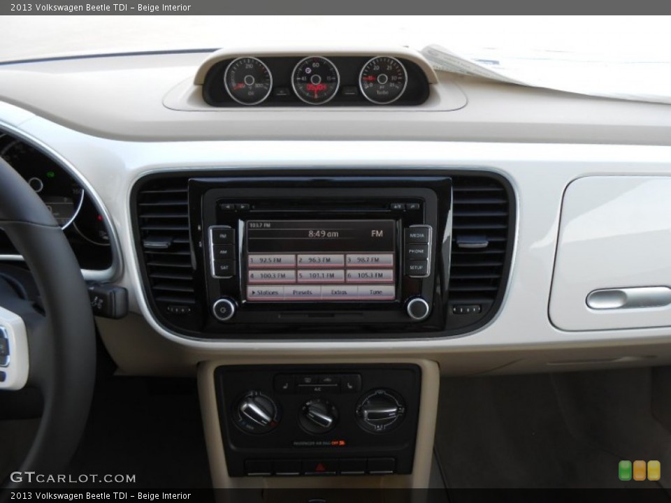 Beige Interior Controls for the 2013 Volkswagen Beetle TDI #73520326