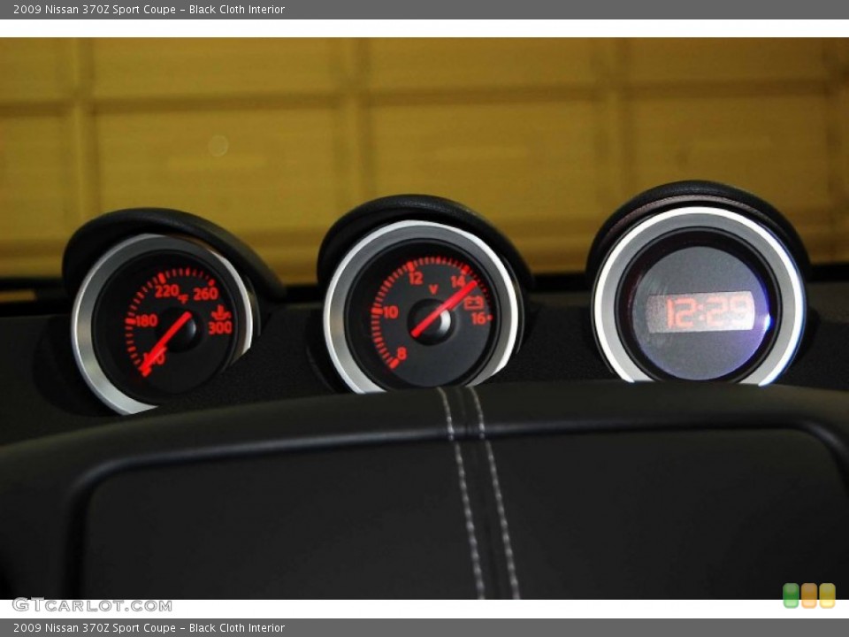 Black Cloth Interior Gauges for the 2009 Nissan 370Z Sport Coupe #73525017