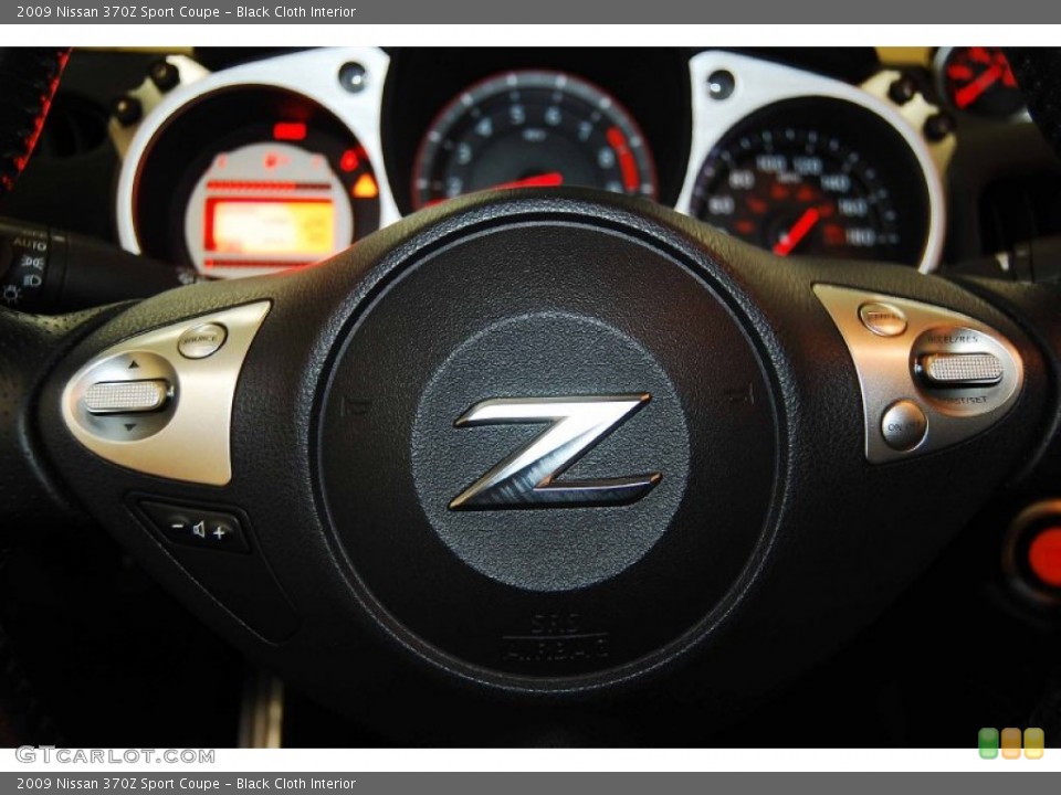 Black Cloth Interior Controls for the 2009 Nissan 370Z Sport Coupe #73525020