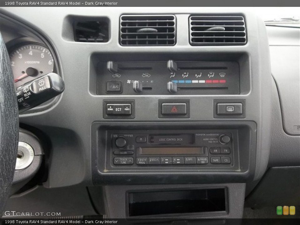 Dark Gray Interior Controls for the 1998 Toyota RAV4  #73525560