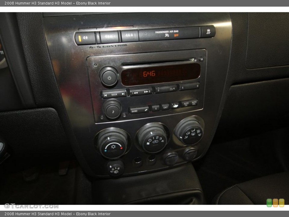 Ebony Black Interior Controls for the 2008 Hummer H3  #73527945