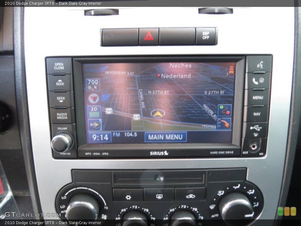 Dark Slate Gray Interior Navigation for the 2010 Dodge Charger SRT8 #73529001