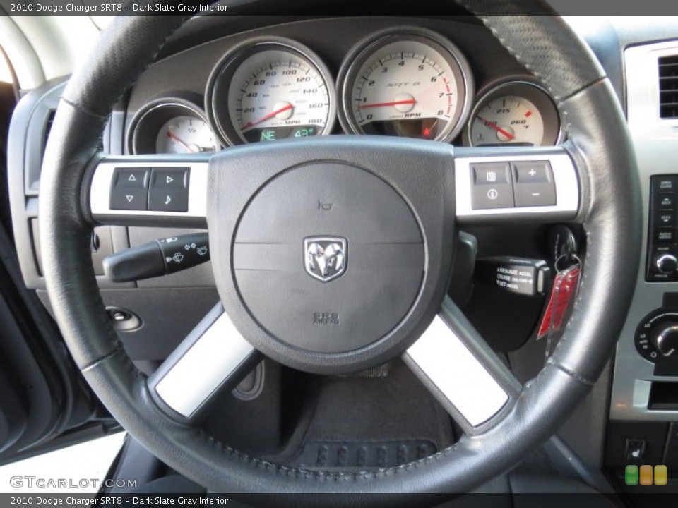 Dark Slate Gray Interior Steering Wheel for the 2010 Dodge Charger SRT8 #73529058