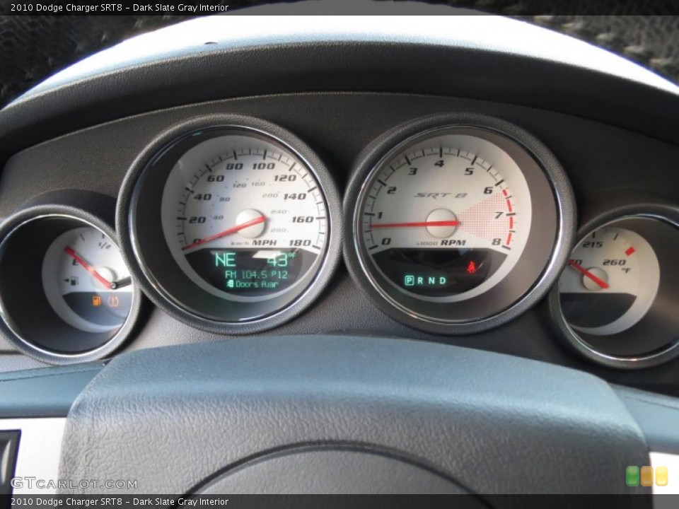Dark Slate Gray Interior Gauges for the 2010 Dodge Charger SRT8 #73529076