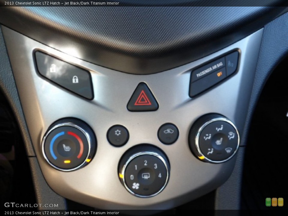 Jet Black/Dark Titanium Interior Controls for the 2013 Chevrolet Sonic LTZ Hatch #73529925