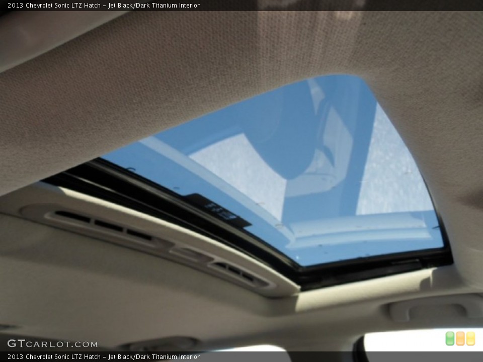 Jet Black/Dark Titanium Interior Sunroof for the 2013 Chevrolet Sonic LTZ Hatch #73530102