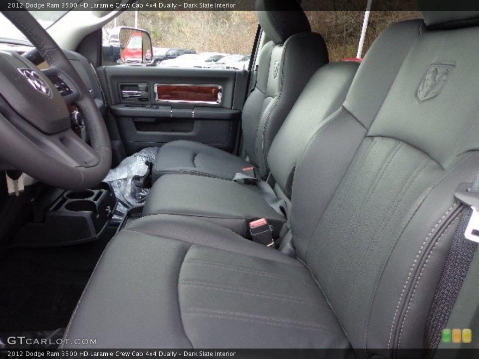 Dark Slate Interior Front Seat for the 2012 Dodge Ram 3500 HD Laramie Crew Cab 4x4 Dually #73536719