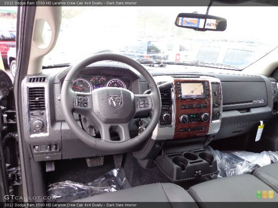 Dark Slate Interior Dashboard for the 2012 Dodge Ram 3500 HD Laramie Crew Cab 4x4 Dually #73536734