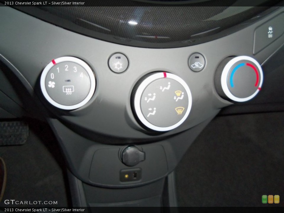 Silver/Silver Interior Controls for the 2013 Chevrolet Spark LT #73537161