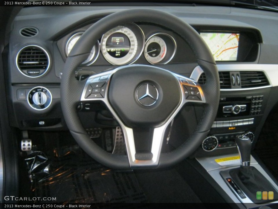 Black Interior Steering Wheel for the 2013 Mercedes-Benz C 250 Coupe #73539785