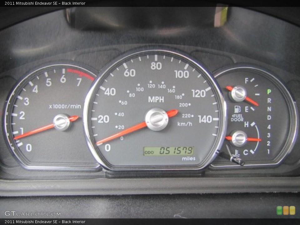 Black Interior Gauges for the 2011 Mitsubishi Endeavor SE #73540778