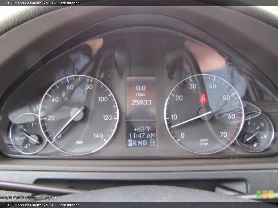 Black Interior Gauges for the 2010 Mercedes-Benz G 550 #73541963