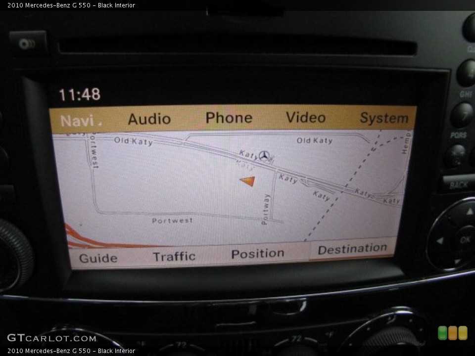 Black Interior Navigation for the 2010 Mercedes-Benz G 550 #73542062