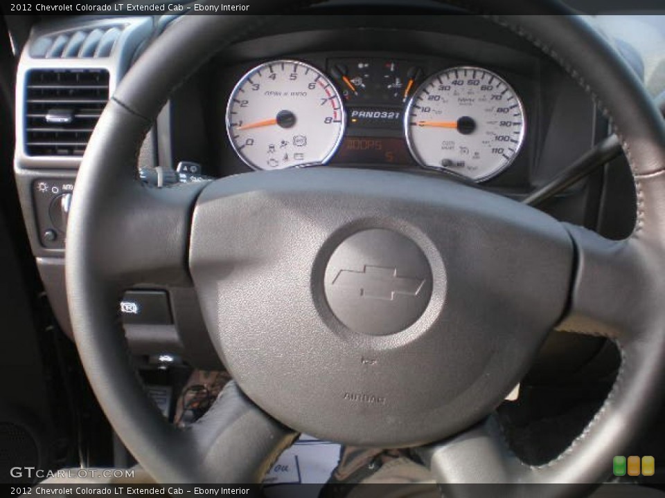 Ebony Interior Steering Wheel for the 2012 Chevrolet Colorado LT Extended Cab #73543325