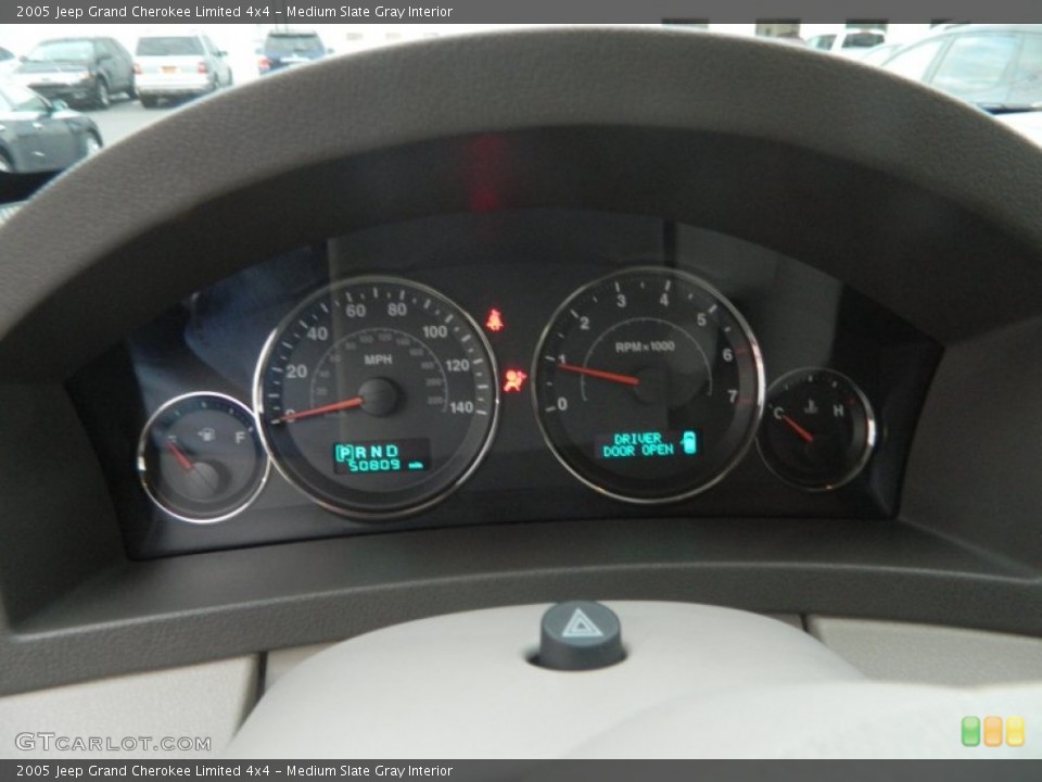 Medium Slate Gray Interior Gauges for the 2005 Jeep Grand Cherokee Limited 4x4 #73543525