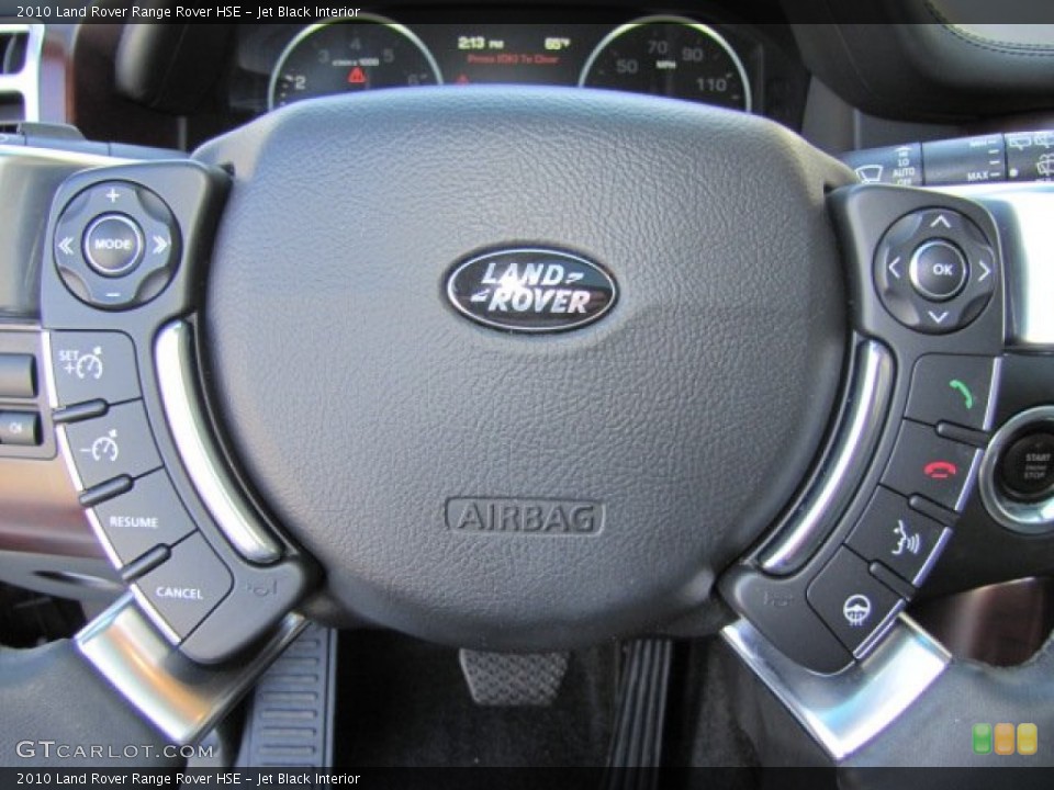 Jet Black Interior Steering Wheel for the 2010 Land Rover Range Rover HSE #73544663