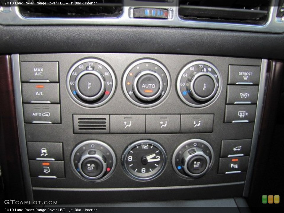 Jet Black Interior Controls for the 2010 Land Rover Range Rover HSE #73544873
