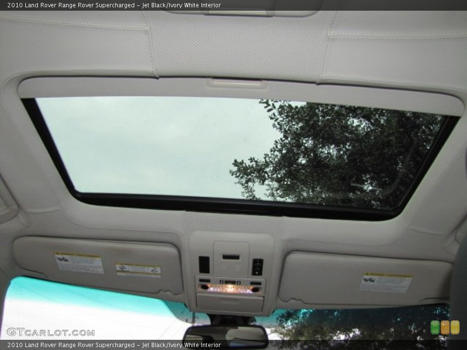 Jet Black/Ivory White Interior Sunroof for the 2010 Land Rover Range Rover Supercharged #73546745